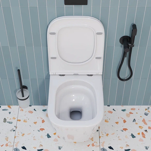 Инсталляция Grohe Solido с подвесным унитазом Santerika SAN.UNT.02, смыв "Торнадо", сиденье микролифт