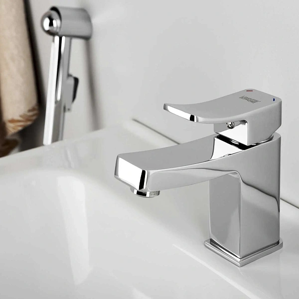 Смеситель для раковины с гигиеническим душем WasserKRAFT Aller 1068
