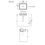 Интегрированная раковина Simas Lavabi D'Arredo S59 bi*0 48 см