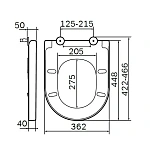 Сиденье для унитаза AM.PM Spirit V2.0 C707855WH с микролифтом