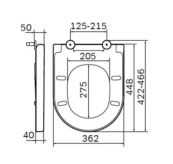 Сиденье для унитаза AM.PM Spirit V2.0 C707855WH с микролифтом