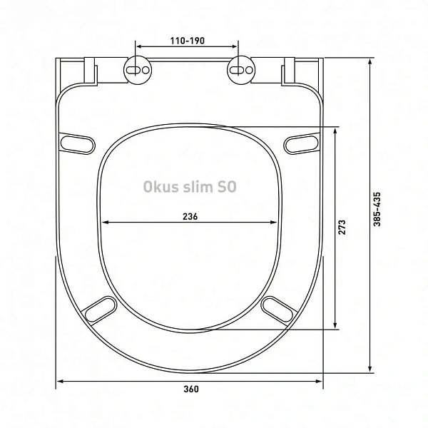 Универсальное сиденье для унитаза VITRA 801-003-019