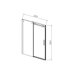Душевая дверь Vincea Como-N VDS-4CN130CLB, 1300, черный, стекло прозрачное