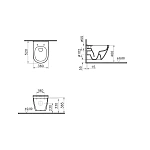 Унитаз подвесной VITRA S50 7740B003-0850 безободковый с функцией биде