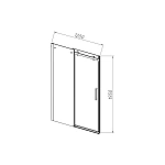 Душевая дверь Vincea Como-N VDS-4CN120CLB, 1200, черный, стекло прозрачное