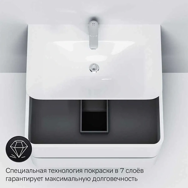 M30FHX0802WG Sensation, База под раковину, подвесная, 80 см, ящики, белый, глянцевая, шт