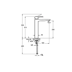 Смеситель для раковины VITRA Root Square A42733EXP