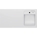 M85AWPR1001WG X-Joy, Раковина над стиральной машиной, литьевой мрамор, правая, 100 см, белый глянец