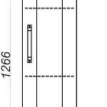Шкаф-пенал подвесной Aqwella Craft CRF0503DB, 30.8 см, дуб балтийский