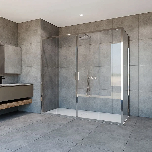 Душевой уголок Vincea Garda VSR-1G21017CL, 1700*1000, хром, стекло прозрачное