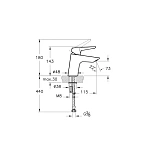 Смеситель для раковины VITRA Solid S A42440EXP