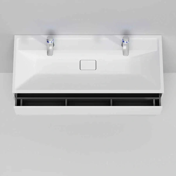 M50AFHX1203WM Inspire V2.0, База под раковину, подвесная, 120 см, 3 ящика, push-to-open, белый матов