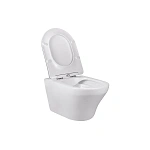 Унитаз подвесной Vincea Edge-M VT1-37 безободковый, цвет белый, ультратонкое soft-close сиденье