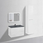 Тумба под керамическую раковину Mia 800 подвесная, 2 выкатных ящика soft close, G.White