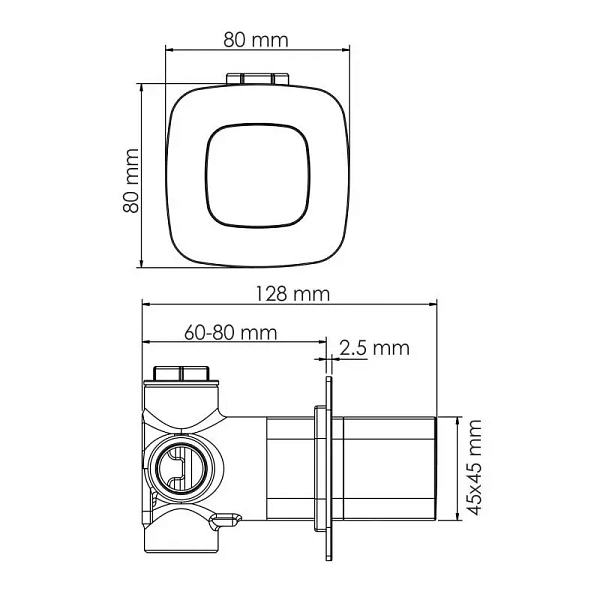 Дивертор WasserKRAFT Saale A266