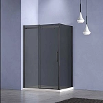 Душевой уголок Vincea Como-N VSR-4CN9012CGB, 1200*900, черный, стекло тонированное