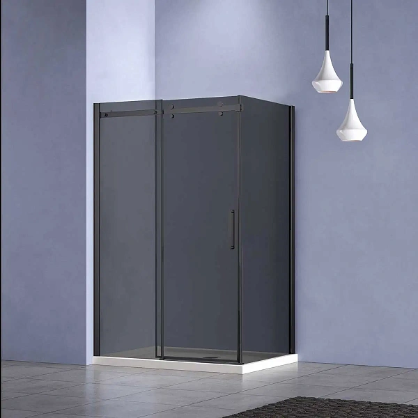 Душевой уголок Vincea Como-N VSR-4CN9012CGB, 1200*900, черный, стекло тонированное