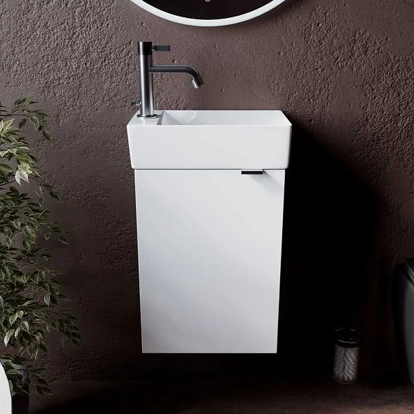 Тумба под раковину подвесная Sancos Mini MN35WL, 37.5 см, левая