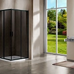 Душевой уголок Vincea Garda VSS-1G8012CGB, 1200*800, черный, стекло тонированное