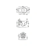 Система инсталляции для унитазов Tece TECEbase K440407 с кнопкой смыва + унитаз подвесной Simas Vignoni VI18bi безободковый