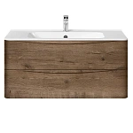 Тумба под раковину Vincea Paola 1000 подвесная, 2 выкатных ящика soft close, V.Oak