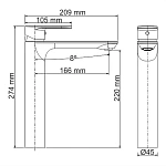 Смеситель для раковины WasserKRAFT Mindel 8503H