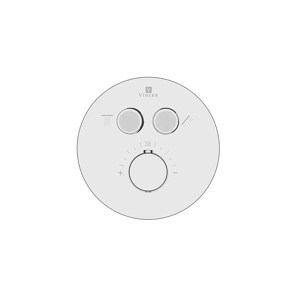 Душевой комплект Vincea Inspire VSFW-3I22MT3RCH встраиваемый, термостатический, двухрежимный, хром