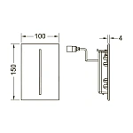 Кнопка смыва с инфракрасным датчиком Tece TECEfilo Urinal 9242070 230V