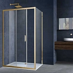 Душевой уголок Vincea Alpha VSR-3AL9012CLG, 1200*900, брашированное золото, стекло прозрачное