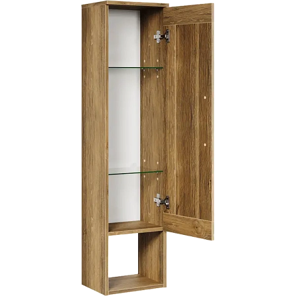 Шкаф-пенал подвесной Aqwella Craft CRF0503DB, 30.8 см, дуб балтийский