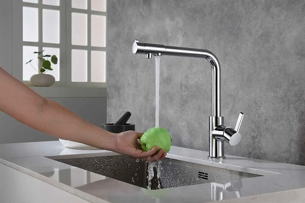 Смеситель для кухни Timo Hette 1026/00F с каналом для питьевой воды