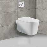 Унитаз подвесной Vincea Arco VT1-36 безободковый, цвет белый, ультратонкое soft-close сиденье