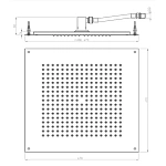 Верхний душ Bossini Dream Cube H38459.073
