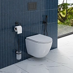 Инсталляция Tece TECEnow 9400412 с подвесным унитазом Santerika SAN.UNT.04, смыв "Торнадо", сиденье микролифт