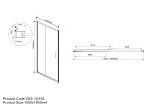 Душевая дверь Vincea Garda VDS-1G105CH, 1050, хром, стекло шиншилла