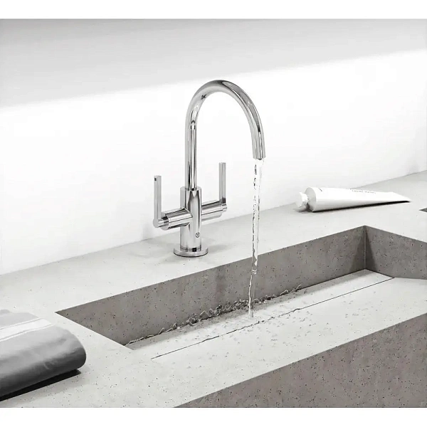 Смеситель для раковины Kludi Nova Fonte Puristic 201180515 с донным клапаном