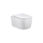 Унитаз подвесной Vincea Core VT1-28 безободковый, цвет белый, ультратонкое soft-close сиденье