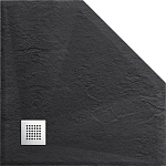 Поддон для душа из искусственного камня Vincea VST-4SP1010A, 1000*1000*25, антрацит