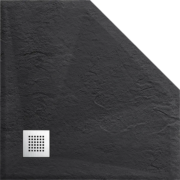 Поддон для душа из искусственного камня Vincea VST-4SP1010A, 1000*1000*25, антрацит