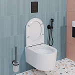 Инсталляция Grohe Rapid SL 38772001 с подвесным унитазом OLIVE'S VR30116DP, смыв "Торнадо", сиденье микролифт