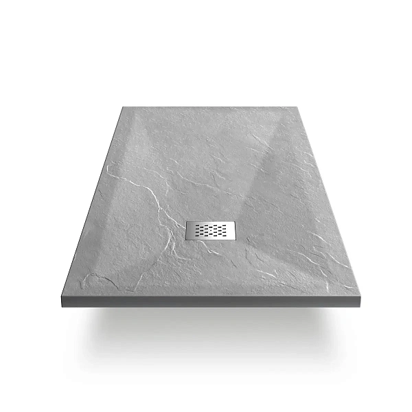 Поддон для душа из искусственного камня Vincea VST-4SR9010G, 1000*900*25, серый