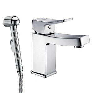 Смеситель для раковины с гигиеническим душем WasserKRAFT Aller 1068