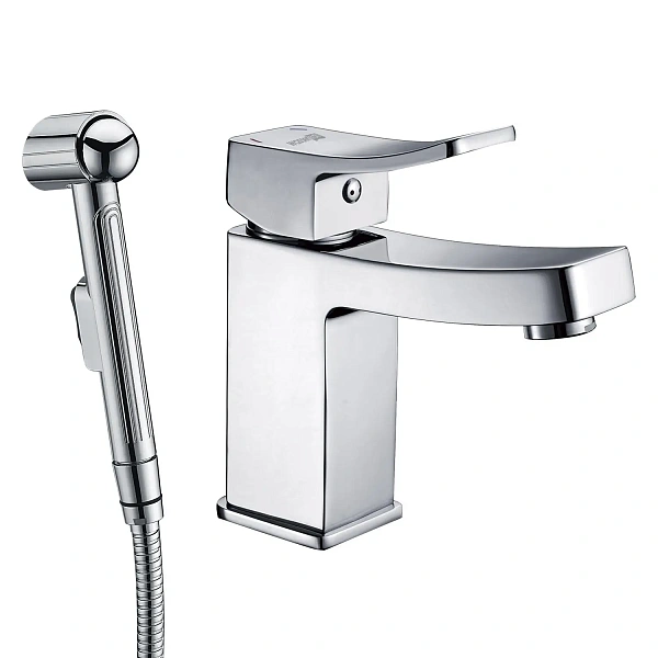 Смеситель для раковины с гигиеническим душем WasserKRAFT Aller 1068