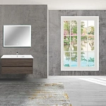 Тумба под раковину Vincea Gio 100 подвесная, 2 выкатных ящика soft-close, R.Oak