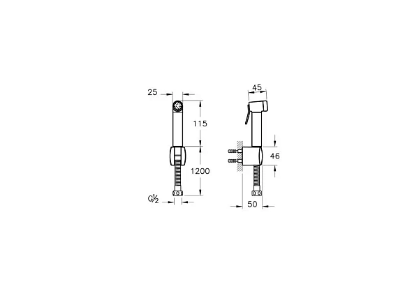 Гигиенический душ VITRA Hygienic A4574736