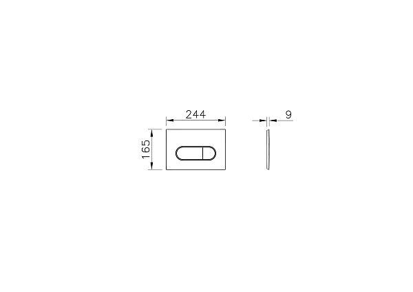 Кнопка смыва VITRA Root Round 740-2295, никель