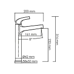 Смеситель для раковины WasserKRAFT Sauer 7103H