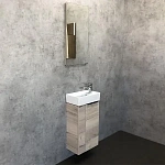 Подвесная тумба с раковиной Comforty Асти 40 дуб дымчатый 00-00000831CF