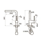 Смеситель для кухни Omoikiri Akashi-S-LG 4994263