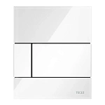 Стеклянная кнопка смыва Tece TECEsquare 9242800 белая